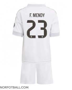 Billige Fotballdrakt Real Madrid Ferland Mendy #23 Replika Hjemmedraktsett Barn 2025-26 Kortermet (med bukser)